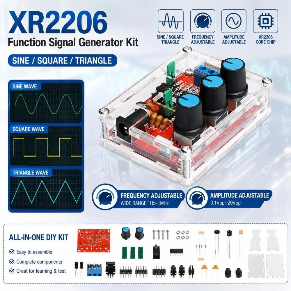 FR-4 Fiberglass DIY Generator Kit ABS Sine Wave Generator  Electronics Enthusiasts