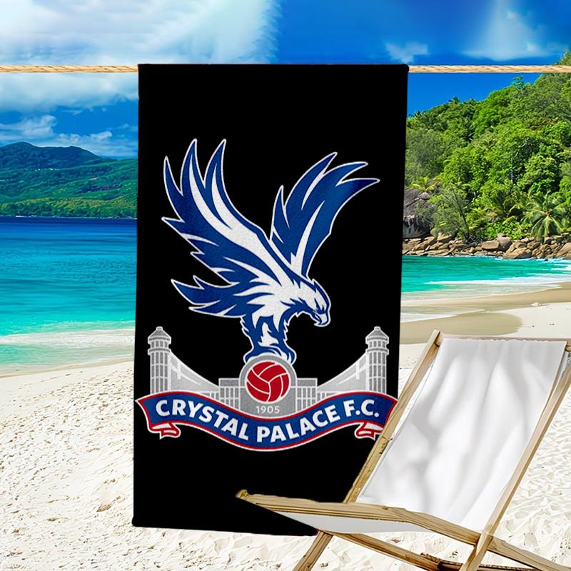 Crystal Fc Crest Printed Beach Towel, Super Soft Microfiber, Perfect Gift Birthday, for Pool, Beach, Travel, for Family and Friends