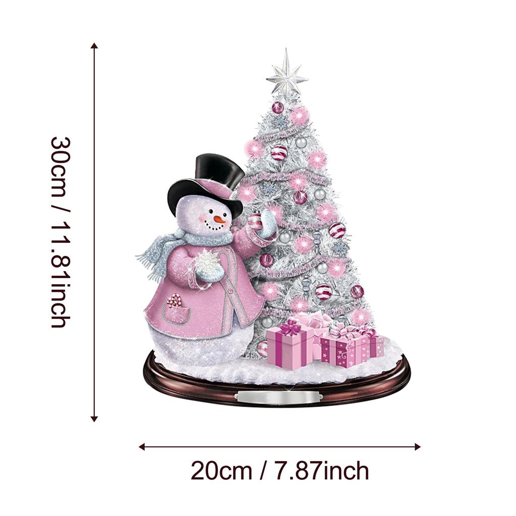 Christmas Rotating Sculpture Train Decorations Paste Window Paste Stickers