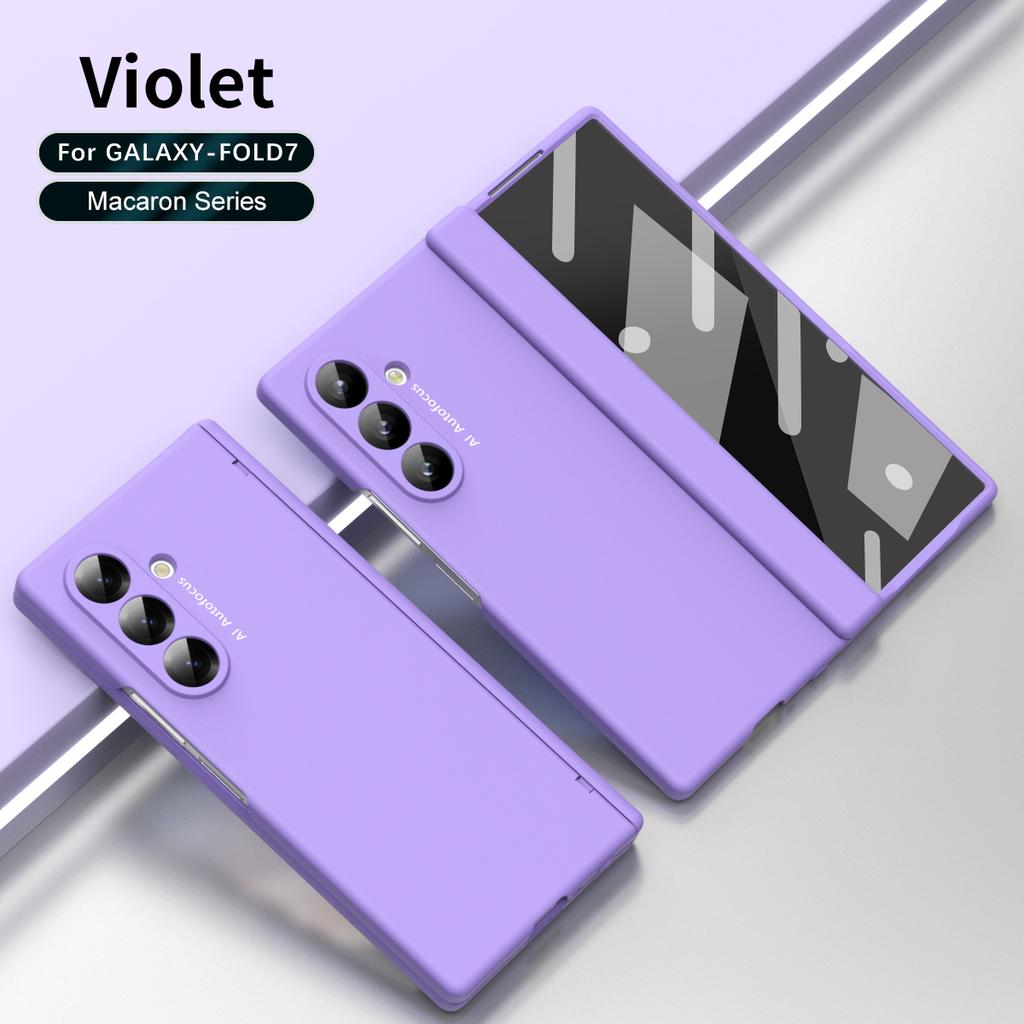 Per Samsung Galaxy Z Fold 7 6 6 Sottile 5 4 3 Slot Penna Cerniera Integrato Vetro Temperato Pellicola Anteriore Anti-Impronte Digitali Custodia per Telefono