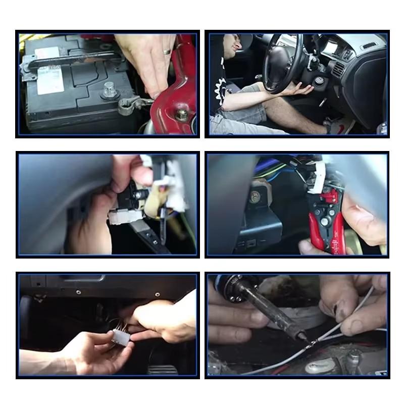 Universal Auto 12V Car Electronic Digital Turbo Timer Red / Blue LED Digital Display For Turbo & NA Black Pen Control