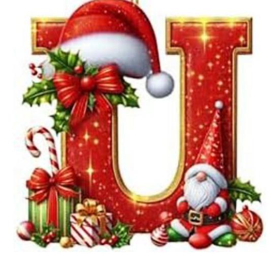 Red Initials Christmas Ornaments 2D Acrylic Personalized Gnomes Monogram Pendant with Santa Hat 26 Letters Christmas Tree Hanging Decoration for Xmas