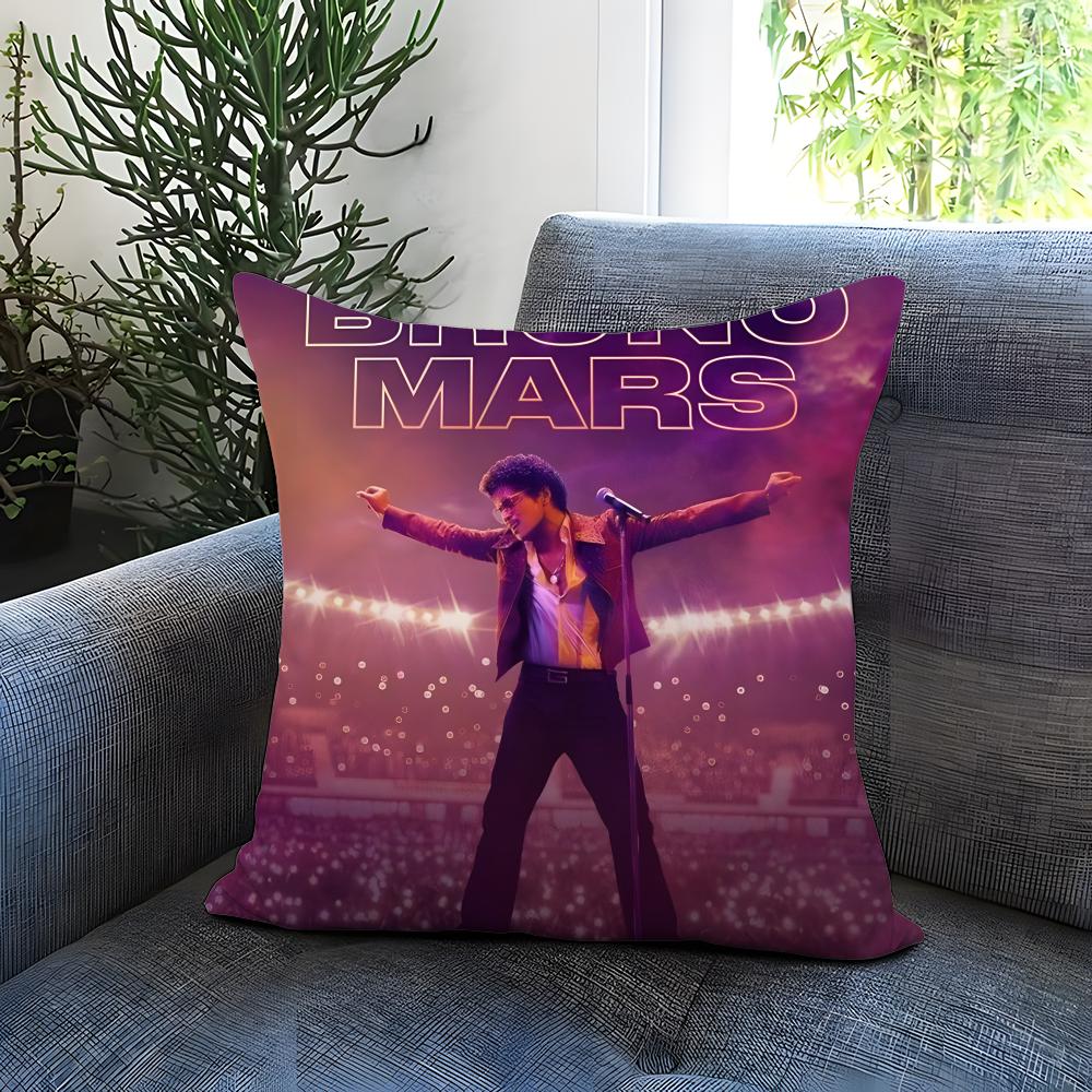 Popular Bbruno Marses Cushion Cover Comfortable Reversible Pillow Cover Ideal for Car Sofa Bedroom  Beyond
