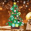 DIY Felt Christmas Tree Set with Detachable Ornaments Kids Wall Hanging Xmas Gifts for Christmas Decorations New Year Gifts