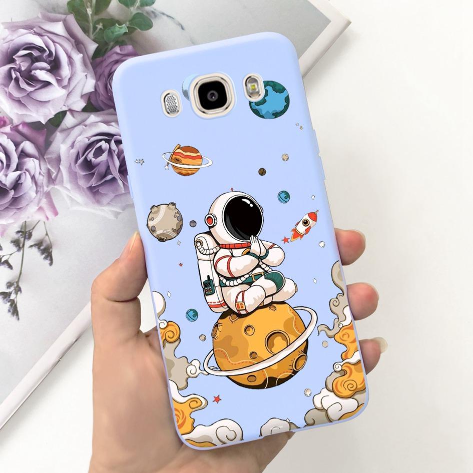 For Samsung Galaxy J7 J5 J3 2016 Case SM-J320F J510F J710F Phone Cover Cute Astronaut Silicone Bumper For Samsung J2 2016 Fundas