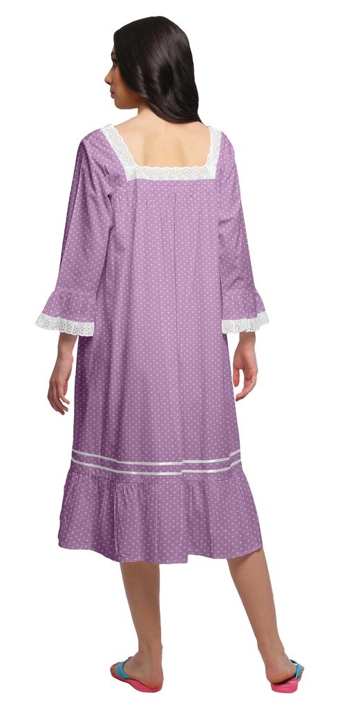 Moomaya Ausgestellte Nachtwäsche aus Baumwolle in A-Linie für Damen