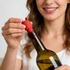 Silicone Wine Stopper Airtight Heat Resistant Reusable Bottle Topper for Champagne Beer Soda, Stocking Stuffers for Women Men