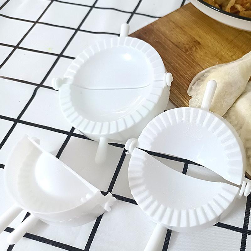 Dumpling Maker 7cm/8cm/10cm Set Plastic Press Mold with Rolling Pin Chinese Jiaozi Maker Fast and Convenient Kitchen Gadgets ZYF