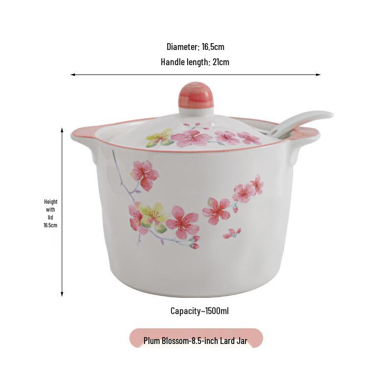 Wutuo Ceramic Multi-Purpose Storage Jar with Lid