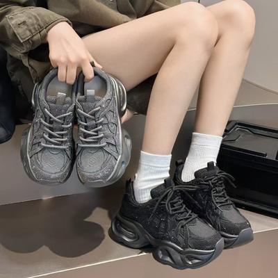 Dad Shoes, A New Style of Women's Casual Sports Shoes, Versatile Thick-soled Running Shoes