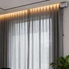 Smarter Elektrischer Vorhangmotor mit verstellbarer Lampe für Wohnzimmer, Balkon oder Schlafzimmer - Nordische Verdunkelungsvorhänge