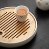 Chinese Hand-painted Orchid Ceramics Tea Tray Water Storage Round Trays Household Pot Bearing Teapot Mat Tea Set Accessories