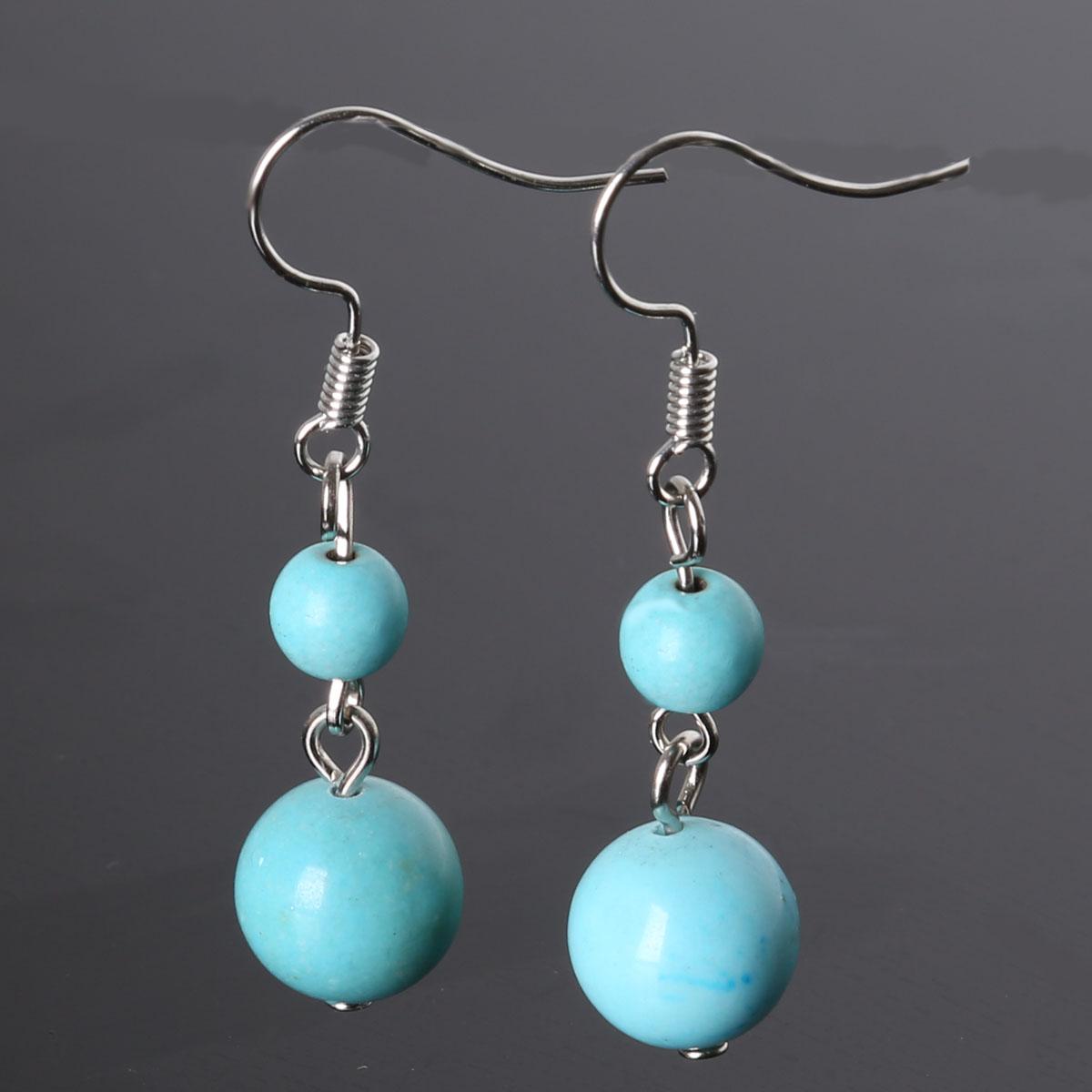 

Каменные бусины Агатовые серьги для женщин и девочек Ювелирные изделия Аксессуары