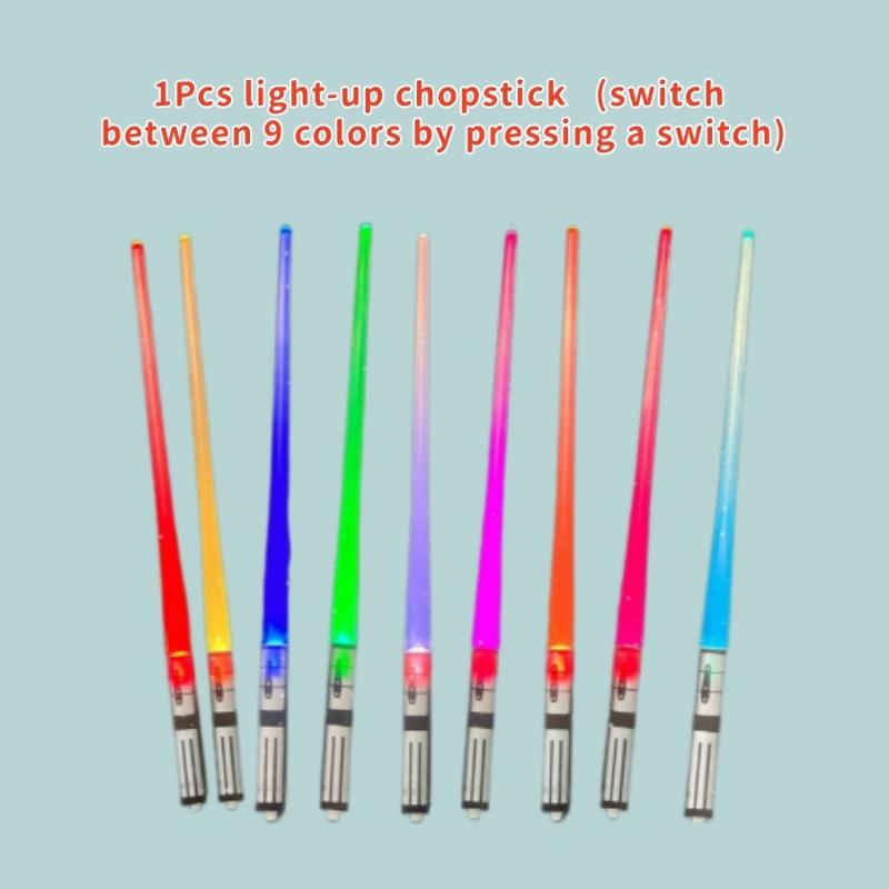 1/2 stk LED Lysende Spisepinner Lysende Pinner Mangebruks Spisepinner for Karneval Klubb Fest Bryllup Bursdag Raves Konsert