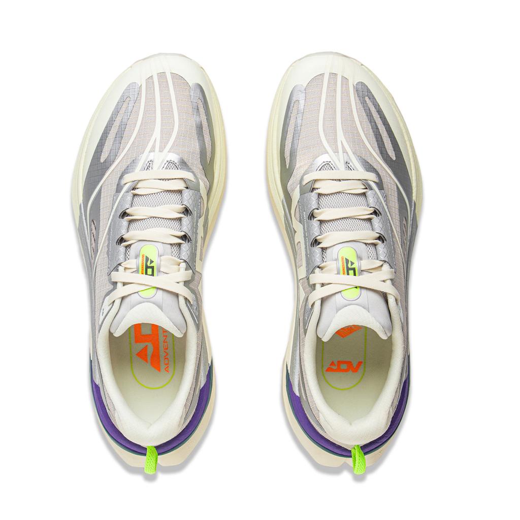 Li Ning Lu 2 Comfortable Trendy Non-Slip Durable Low-Top Trail Running Shoes Men sneaker Silver Gray ARNV009-4