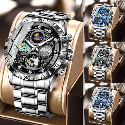 Men's Waterproof Luminous Running Alarm Clock Watch