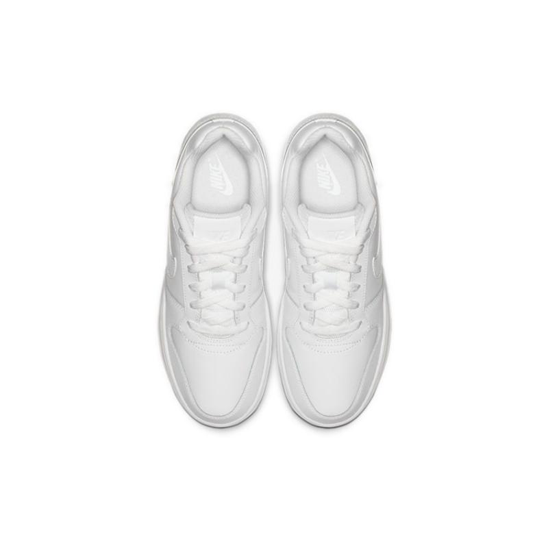 Nike EBERNON Low Coverage Slip Resistant Low Top Skateboard Shoes Women's Pure White Sneakers AQ1779-100