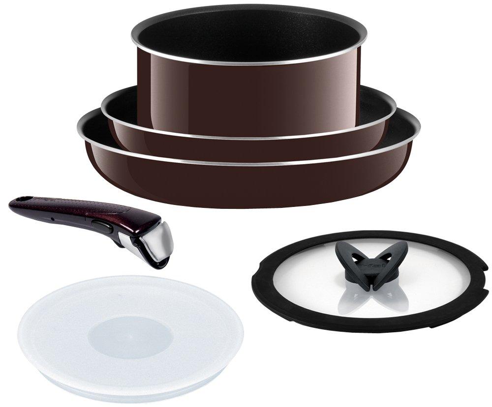 

Набор сковород Tefal для газовой плиты Neo Maron Set Titanium Premier покрытие L63592 со съемной ручкой [Только онлайн] 6 предметов Ingenio 6 5-слойный
