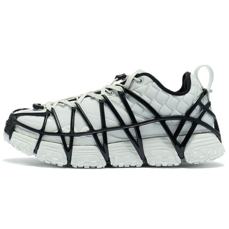 

Новые мужские спортивные повседневные кроссовки LiNing MIX ACE с низким верхом, морозно-белые/черные ARYR013-5 41