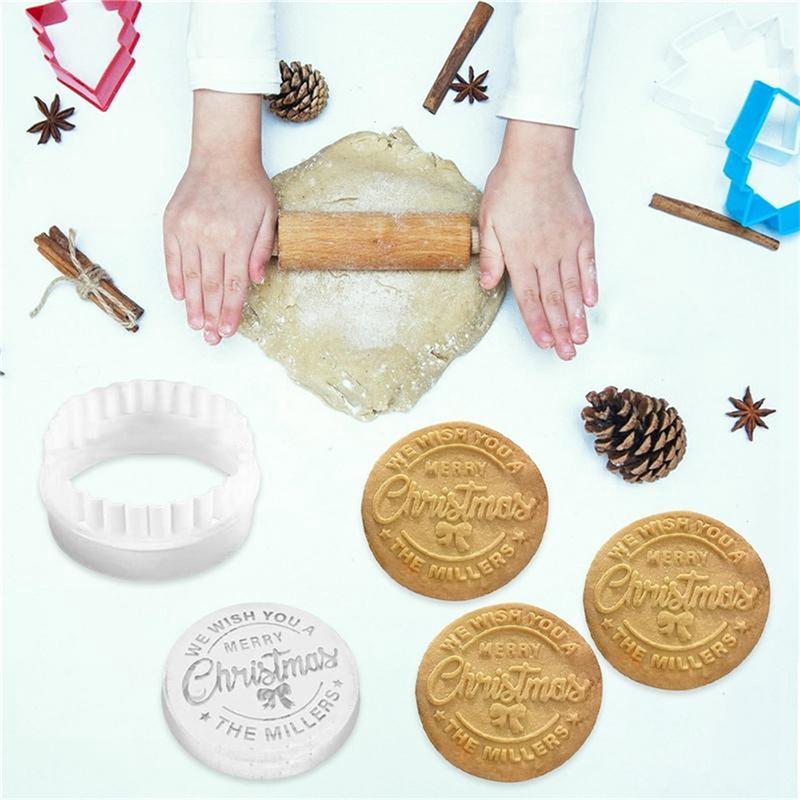 ABBY-Merry Christmas Cookie Mold Christmas Cookie Cookie Baking Christmas Mold Kitchen Tool Seal