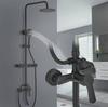 Sprchový systém Černá Rain Shower Set Masážní sprchový panel s ruční sprchou