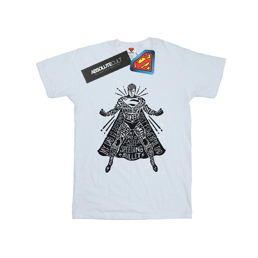 DC Comics Mens Superman Dad Of Steel T-Shirt