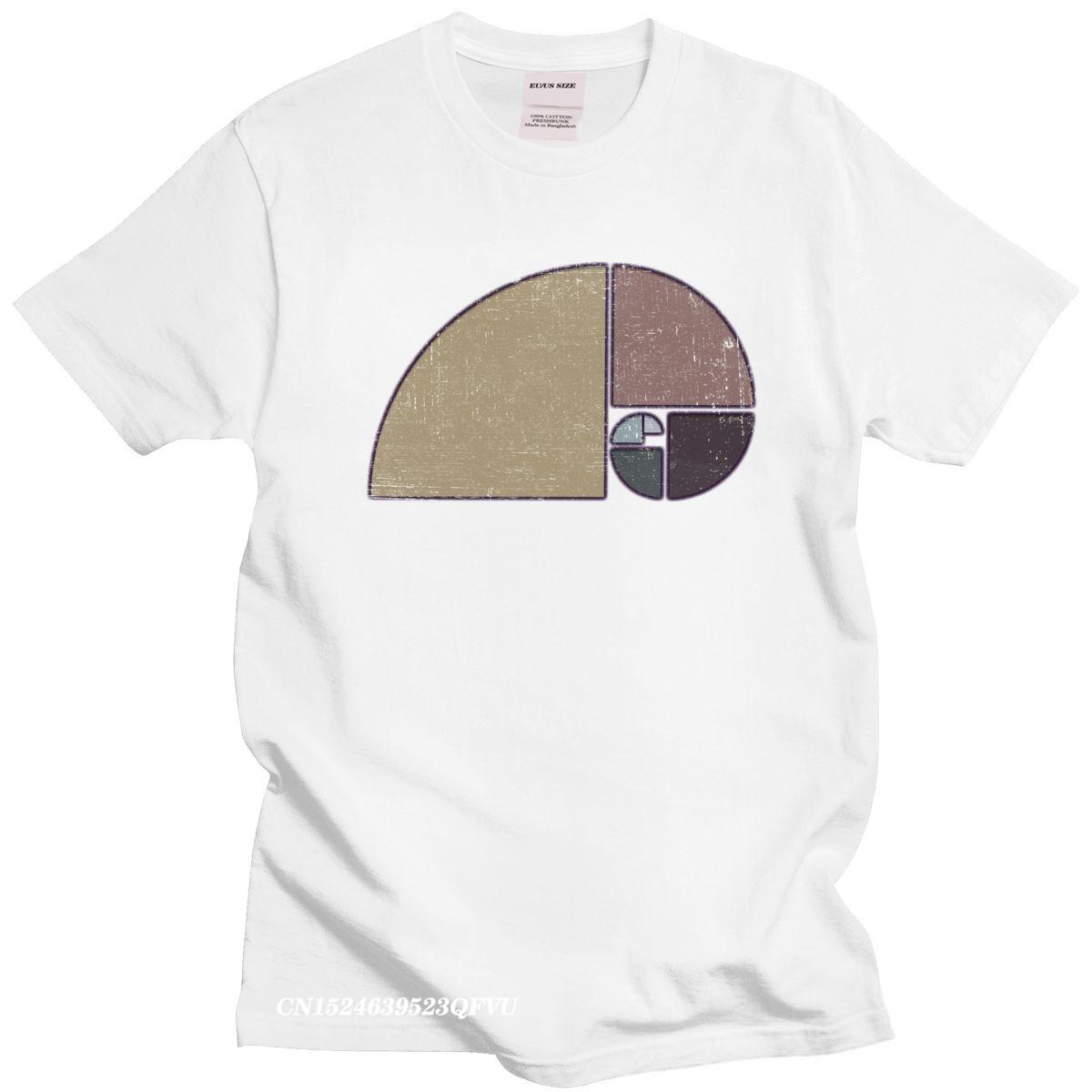 

Golden Ratio Tshirts Distressed Geometric Fibonacci Spiral Tee Tops Men Women Men Geometry Math Earth Tones Abstract TShirt S