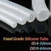 1 Meter ID 4-50mm Food Grade Silicone Tube High Pressure Steam Silicone Braided Tube Heat Resistant Braided Fiber Hose OD 9-64mm