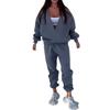 Grenzüberschreitender Amazon Pullover Damen Herbst und Winter 2024 Neu V-Ausschnitt Europäischer und Amerikanischer Stil Langarm Pullover Set Zweiteiliges Set