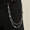 European and American Hip Hop Beaded Trouser Chain Fashion Niche Chain Splicing Jeans Waist Chain Hanging Chain