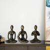 Decor, Yoga Pose Statue Home Decoration, Figurine for Spiritual Room 3pcs Gift