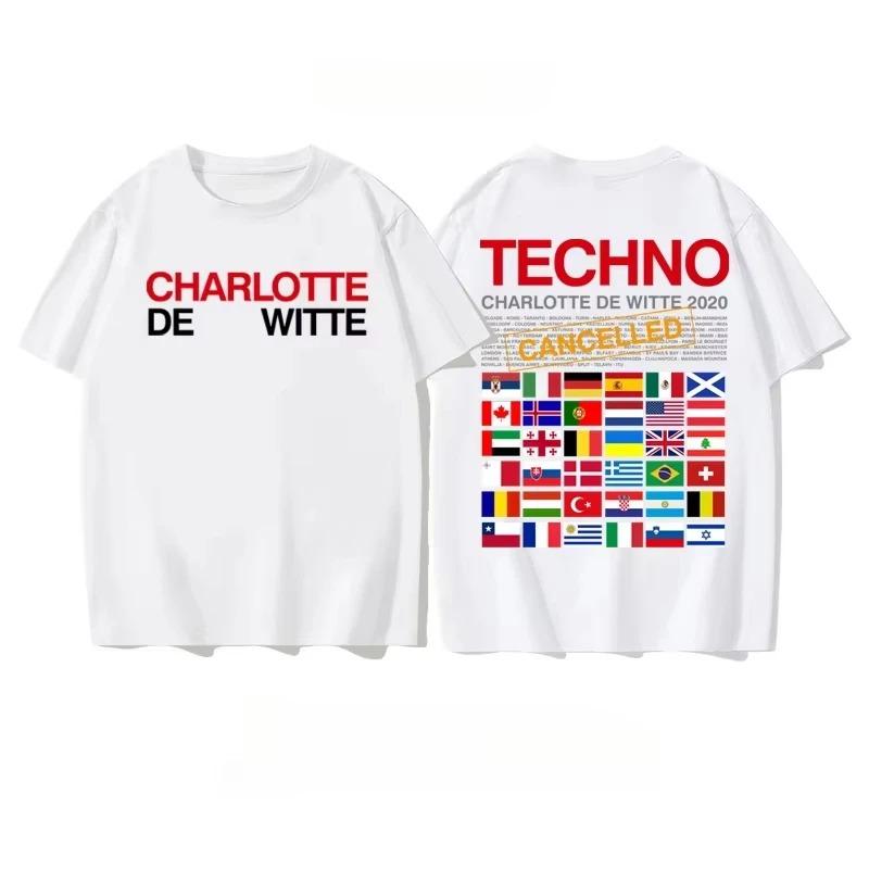 2026 New Summer Charlotte De Witte Charlotte DJ Around Clothes Ifc Edc Electronic Music Festival Bungee Jumping Suit T-shirt 4XL