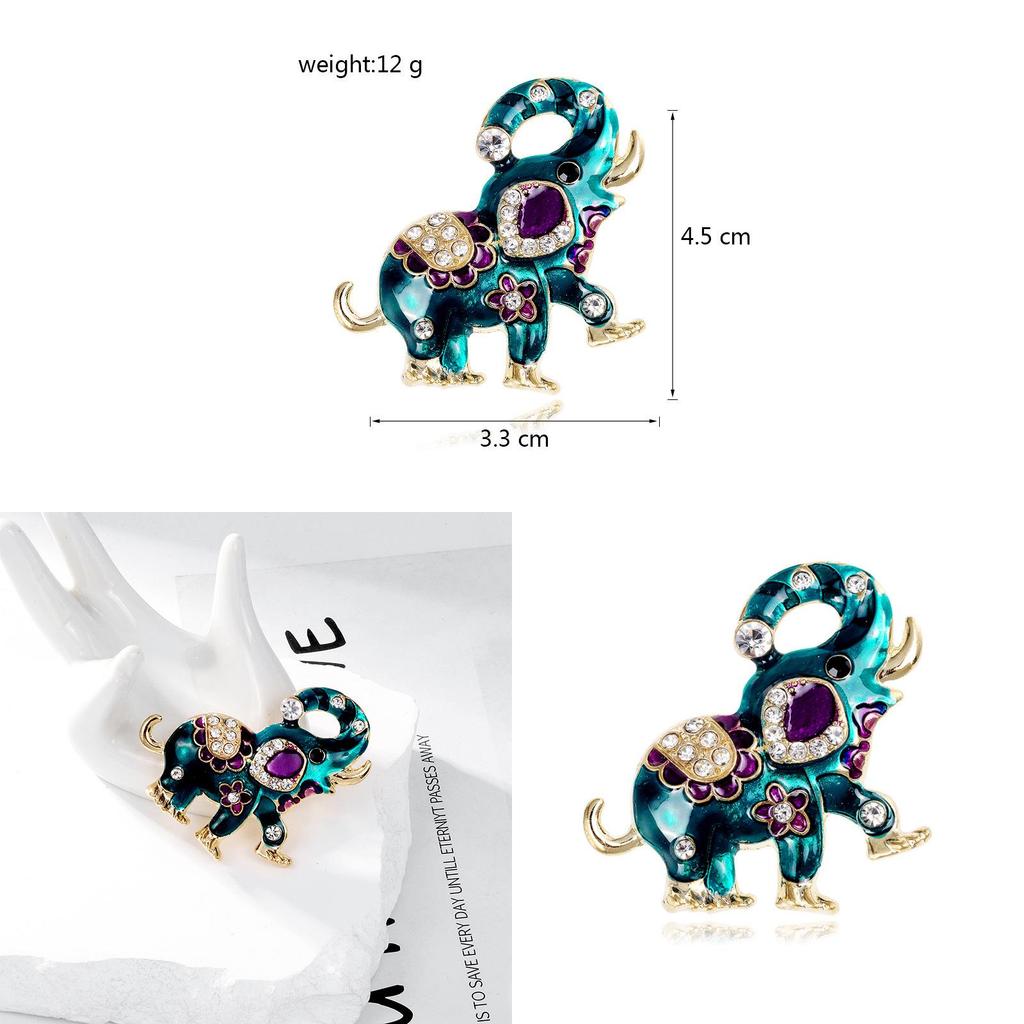 Ethnic Style Animal Brooch Pin With Rhinestones For Women Fashion Accessories