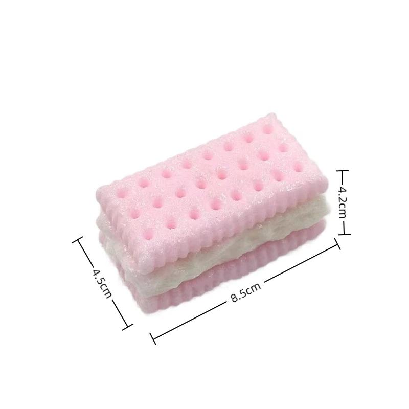 Slow Rebound Biscuit Squishy Toy Ultra Soft Texture Elastic Pinch Feel Stress Relief Squeeze Toy Funny Entertainment 1Pc