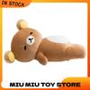 Rilakkuma Ours Mignon Tête Penchée Ventre de Bière Oreiller Peluche Jouet Poupée Poupée de Confort Grande Poupée Oreiller Poupée Animal Cadeau Enfant