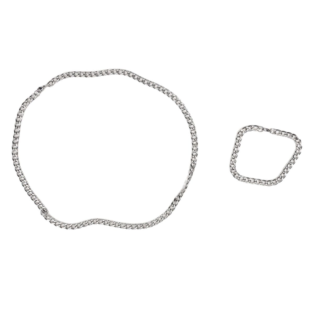 

Ожерелье-цепочка из нержавеющей стали, длинная, браслет, хип-хоп, для крутых женщин и мужчин на шею, модные ювелирные изделия, подарок, аксессуары, серебристый цвет, чокер 55cm серебряный