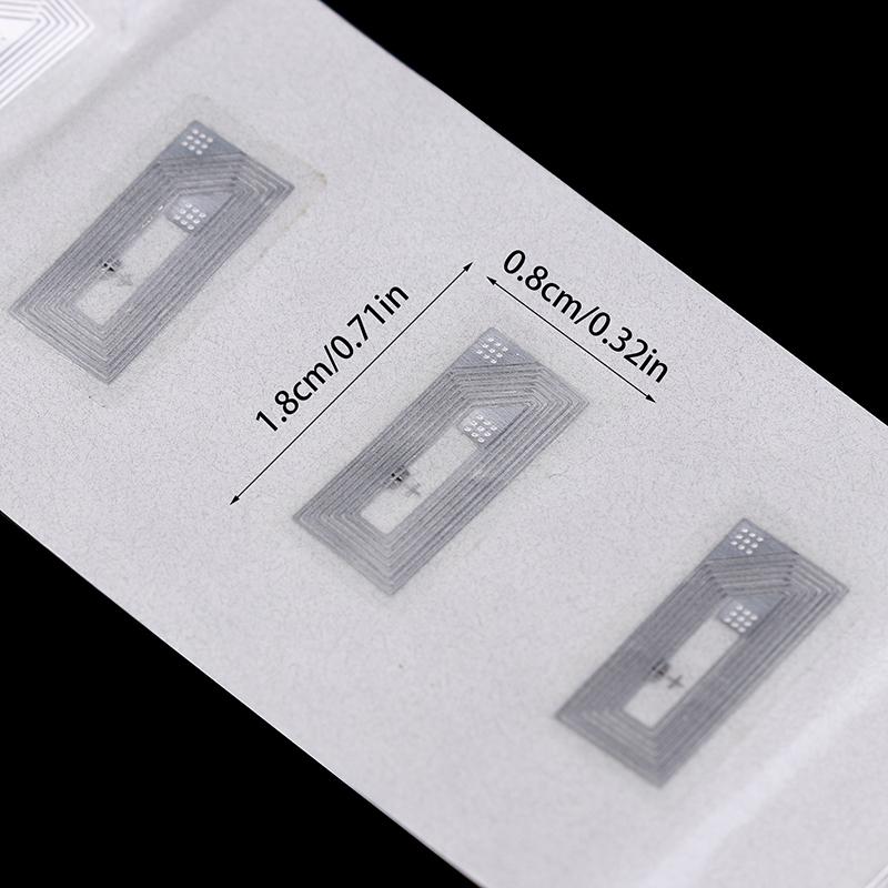 50Pcs/bag NFC Chip Ntag213 Sticker Wet Inlay 11x21MM 13.56MHz Label Tag 213 Anti-counterfeiting Label Electronic Label