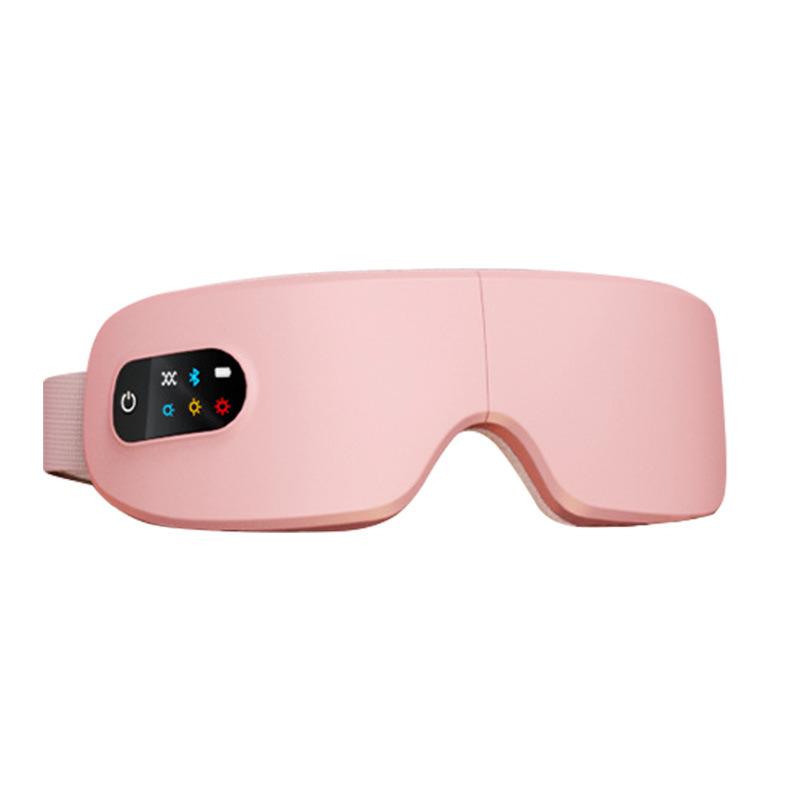 Electric Heated Eye Massager Smart Airbag Vibration Eye Care Instrument With Bluetooth Eye Strain Migraines Relief Improve Sleep