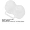 Yousheng Portable Egg Box, with 2 Compartments Design, Food-Grade PP Egg Holder, Leakproof Egg Holder with Handle for Camping Picnic