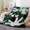 1pc The Matrix Flannel Throw Blanket - HD Printed Lightweight Soft Warm All-Season Blanket for Sofa, Bed, Travel, Camping 043