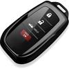 Tukellen for Toyota Key Fob Cover Soft Key Shell Case for 2025 Camry 2019-2025 Land Cruiser,2021-2025 Sienna Venza Hilux Fortuner 2023-2025
