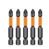 5pcs 1/4" Hex Shank Screwdriver Bit Set Anti-Slip Design Impact Ready Bits  Industrial Repair