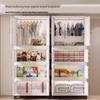 25-Year Durable No-Installation Folding Storage Cabinet for Toys & Clothes