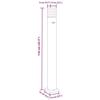 VidaXL Lampadaires d'extérieur avec capteur 3 pcs noir 110cm aluminium, éclairage au sol d'extérieur, éclairage au sol de 4006404