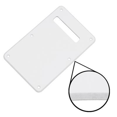 FLEOR 1Ply White Guitar Back Plate Backplate Tremolo Cavity Cover with Screws for FD ST Guitar