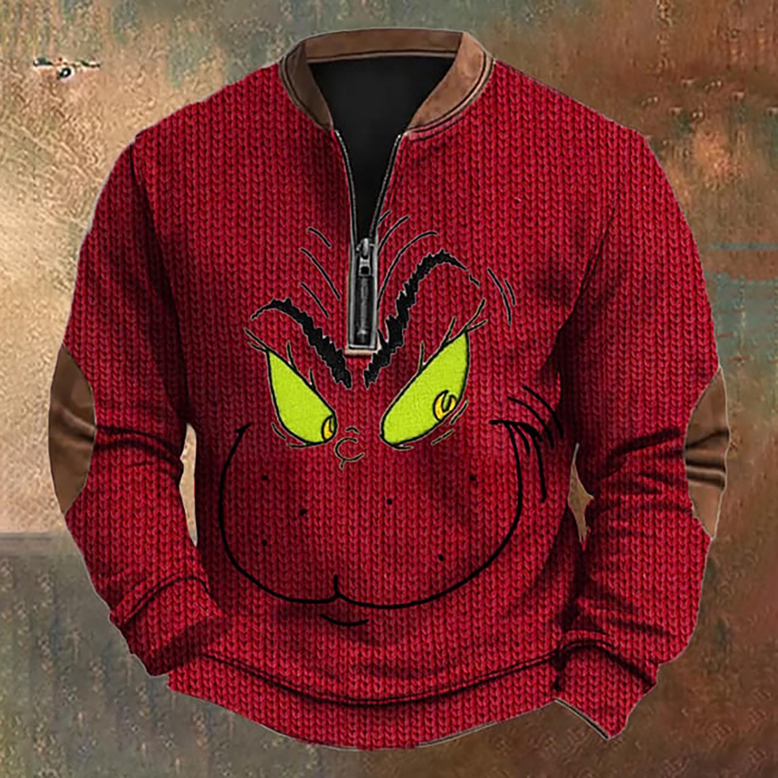 

Мужская повседневная толстовка в стиле ретро с градиентным принтом XL красный