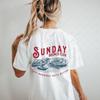 Sunday Brunch Club T-Shirt Professionelles Weekender-Shirt Lässiges Oversized-T-Shirt Perfekt für faule Tage Geschenk für Brunch-Liebhaber Oberteile