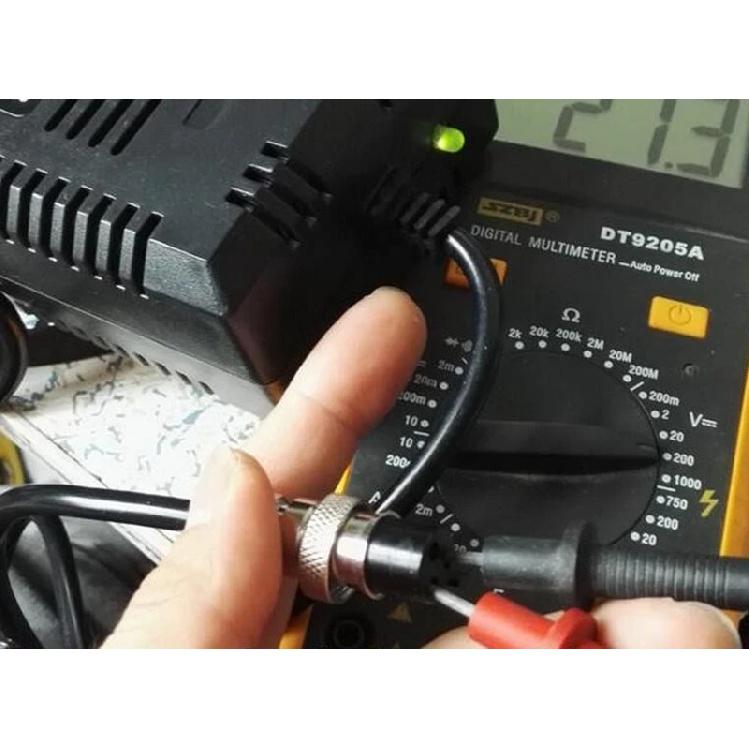 EU 24V Smart Charger AGM Gel Lead Acid Battery Charge DC27.6V 2A With 3 Pins 12mm Aviation Connector