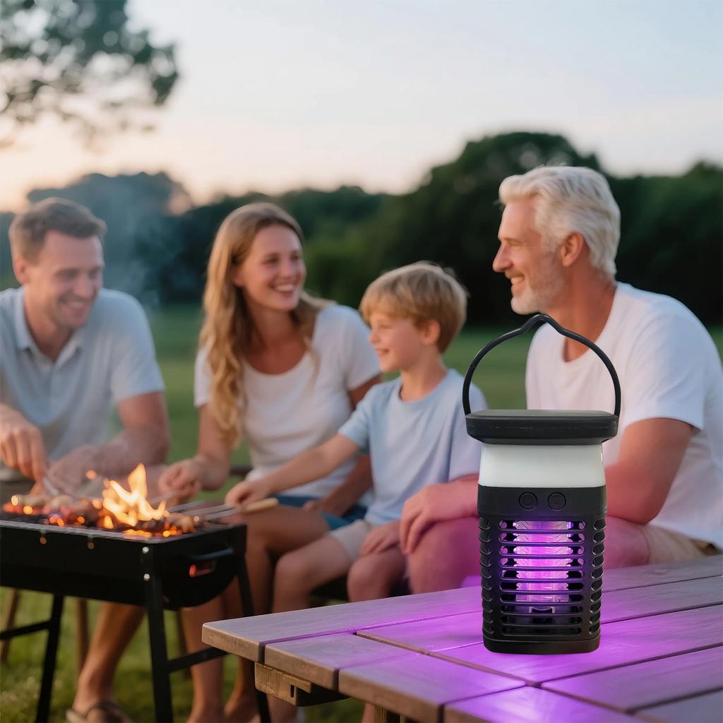 Zapper Outdoor,  Portable & Rechargeable Zapper Mosquito Zapper, Electric Fly Zapper With  Battery&Night Light, Cordless Insect Zapper