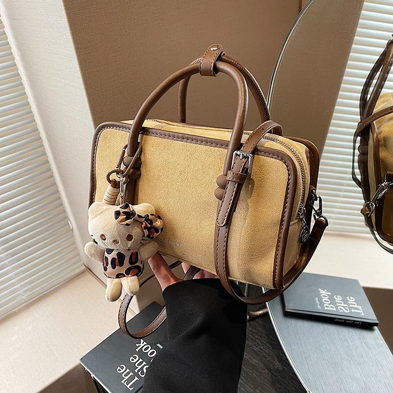 Wildledertasche Damen Herbst und Winter vielseitig neue Schulter-Umhängetasche lässig tragbar Pendler Kissen Tasche